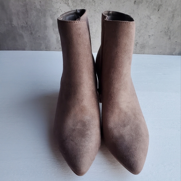 BAMBOO Tan Suede Bootie - Picture 2 of 3